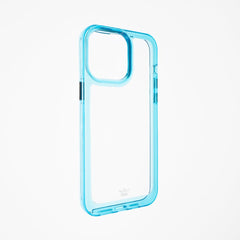 Estuche transparente el rey marco de apple iphone 14 pro color turquesa / transparente - TOP MOVIL
