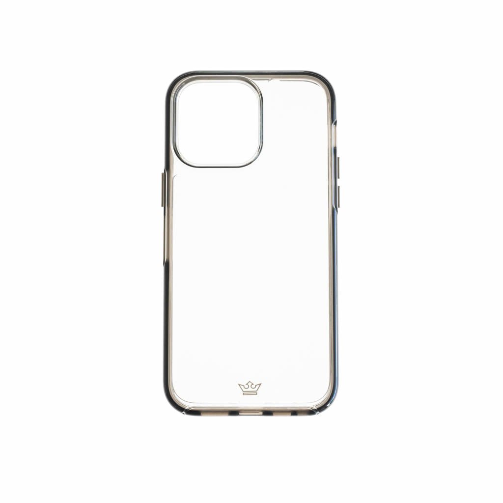 Estuche transparente el rey symmetry apple iphone 14 pro max color gris / transparente - TOP MOVIL