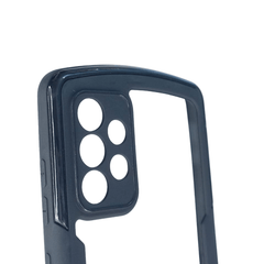 Estuche transparente generico transparente marco de reforzado y de atras samsung a72 color negro / transparente - TOP MOVIL