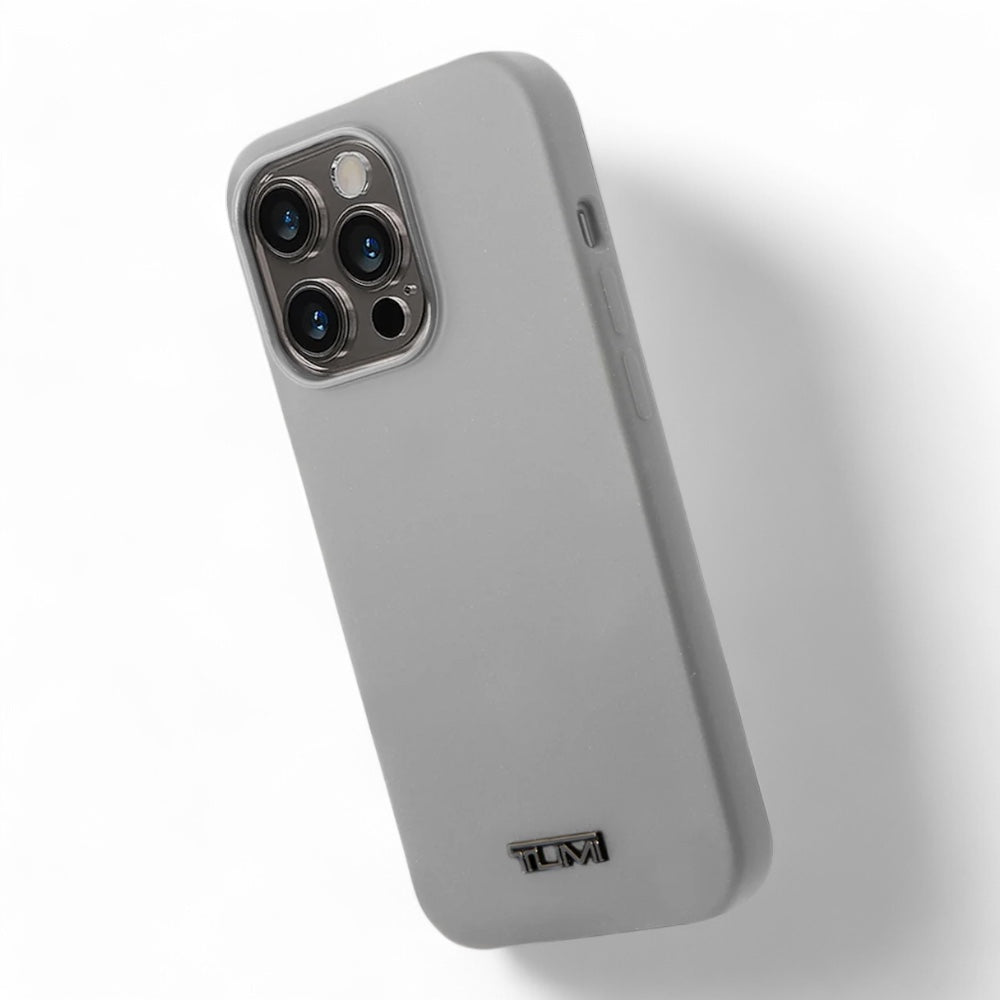 Estuche tumi hc magsafe liquid silicone fog iphone 14 pro max color gris - TOP MOVIL