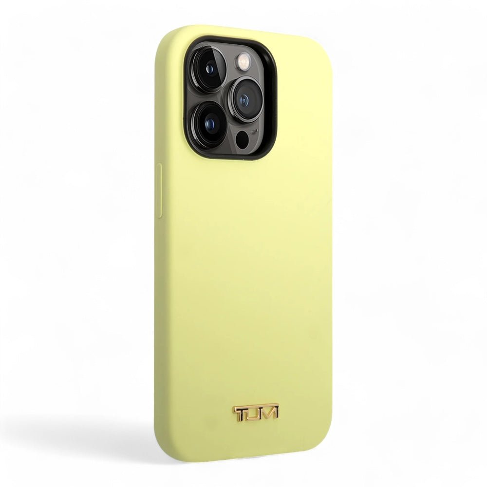 Estuche tumi hc women liquid silicone sage iphone 14 pro max color amarillo - TOP MOVIL
