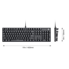 Gadget aukey gaming kmg12 mechanical keyboard 104key with software - TOP MOVIL