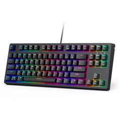 Gadget Aukey Gaming Kmg14 Mechanical Keyboard Blue Switchecompact 87Key With Software Color Azul - TOP MOVIL