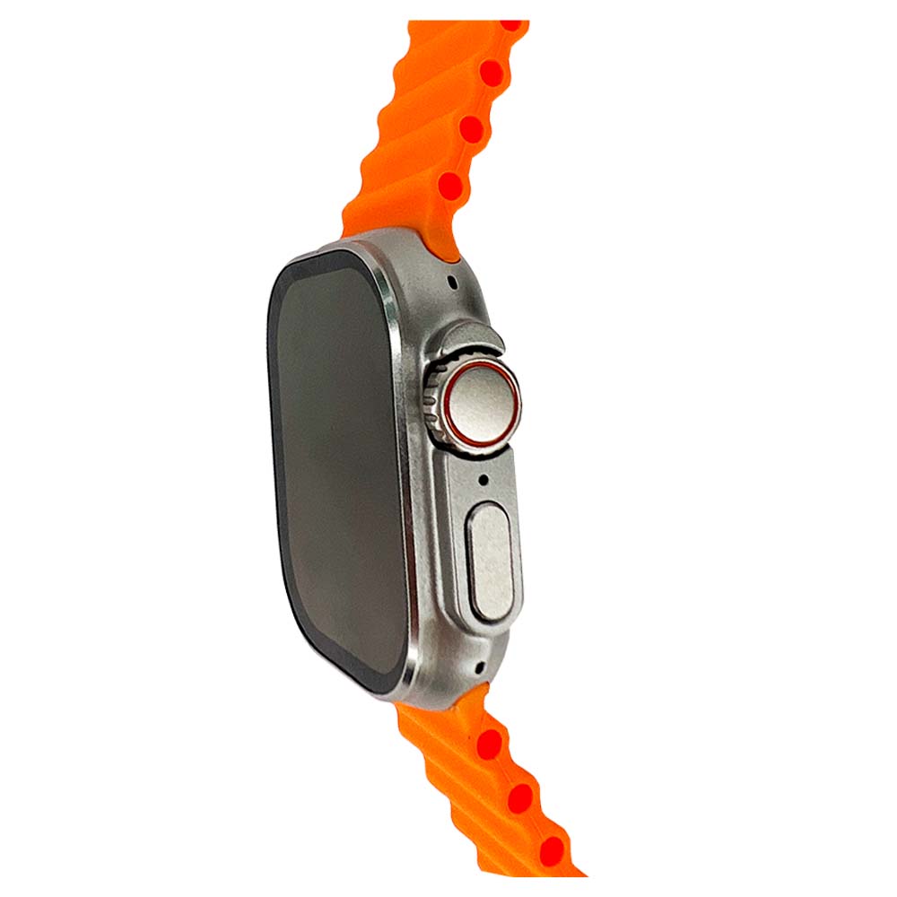 Gadget generico smart watch ultra 2 v9 con pulsera naranja color gris - TOP MOVIL