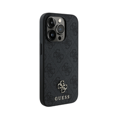 Guess hc magsafe pu 4g small 4g and classic black iphone 16 pro - TOP MOVIL