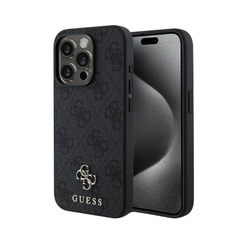 Guess hc magsafe pu 4g small 4g and classic black iphone 16 pro - TOP MOVIL