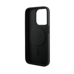 Guess hc magsafe pu 4g small 4g and classic black iphone 16 pro - TOP MOVIL