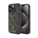 Guess hc magsafe pu 4g small 4g and classic brown iphone 16 pro - TOP MOVIL