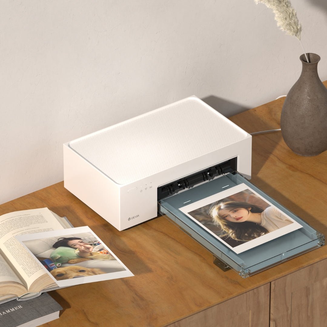 Herramienta Devia Maquina Intelligent Thermal Sublimation Mini Photo Printer+Film Set Color Blanco - TOP MOVIL (B2C)