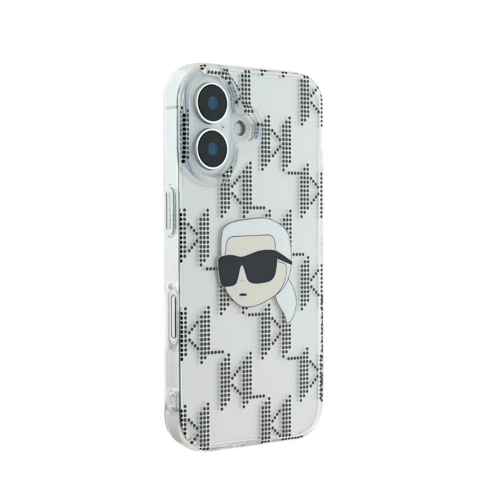 Karl Lagerfeld hc iml k. head monogram electroplated transparent iphone 16 - TOP MOVIL