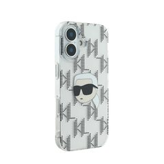 Karl Lagerfeld hc iml k. head monogram electroplated transparent iphone 16 - TOP MOVIL