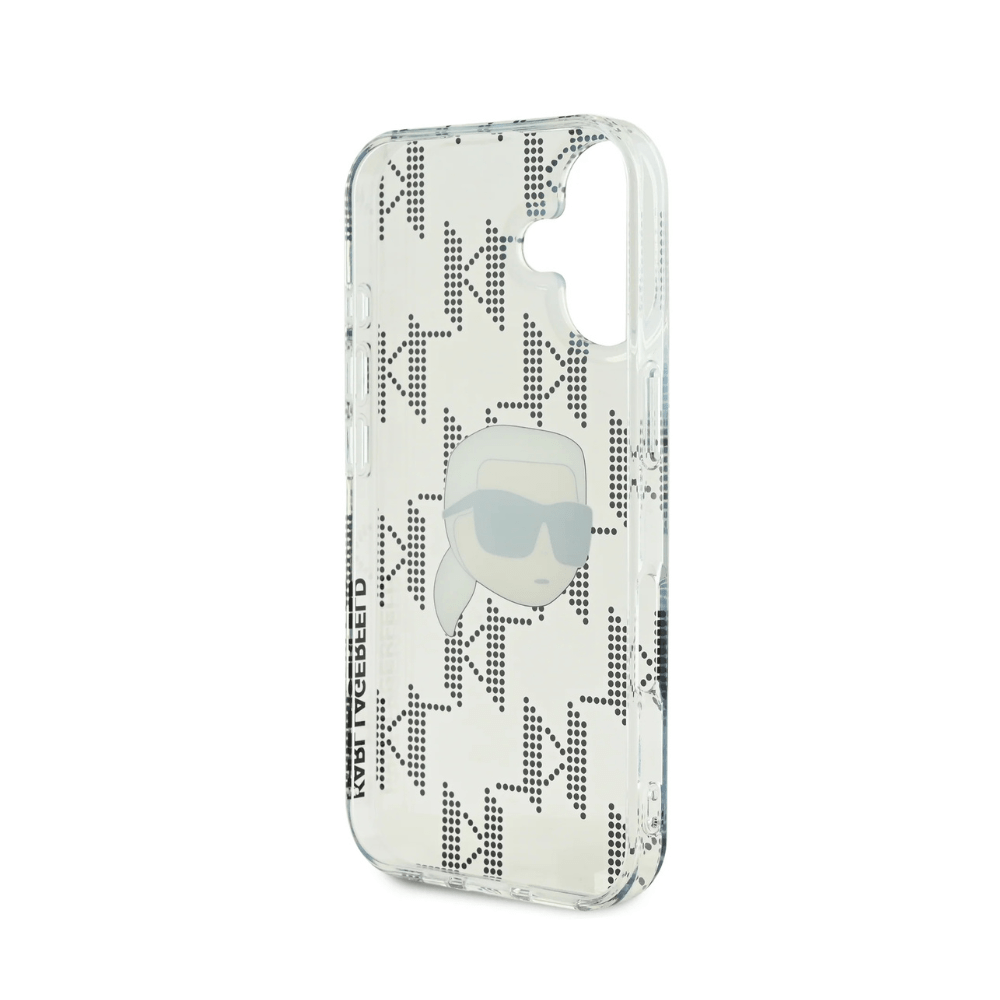 Karl Lagerfeld hc iml k. head monogram electroplated transparent iphone 16 - TOP MOVIL