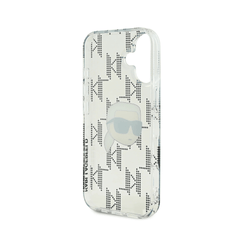 Karl Lagerfeld hc iml k. head monogram electroplated transparent iphone 16 - TOP MOVIL