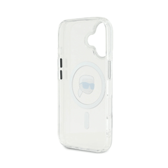 Karl Lagerfeld hc magsafe iml metal k. head white iphone 16 - TOP MOVIL