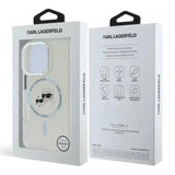 Karl Lagerfeld hc magsafe iml metal kc heads white iphone 16 pro - TOP MOVIL