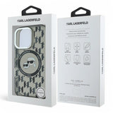 Karl Lagerfeld hc magsafe iml metal monogram kc heads black iphone 16 pro - TOP MOVIL