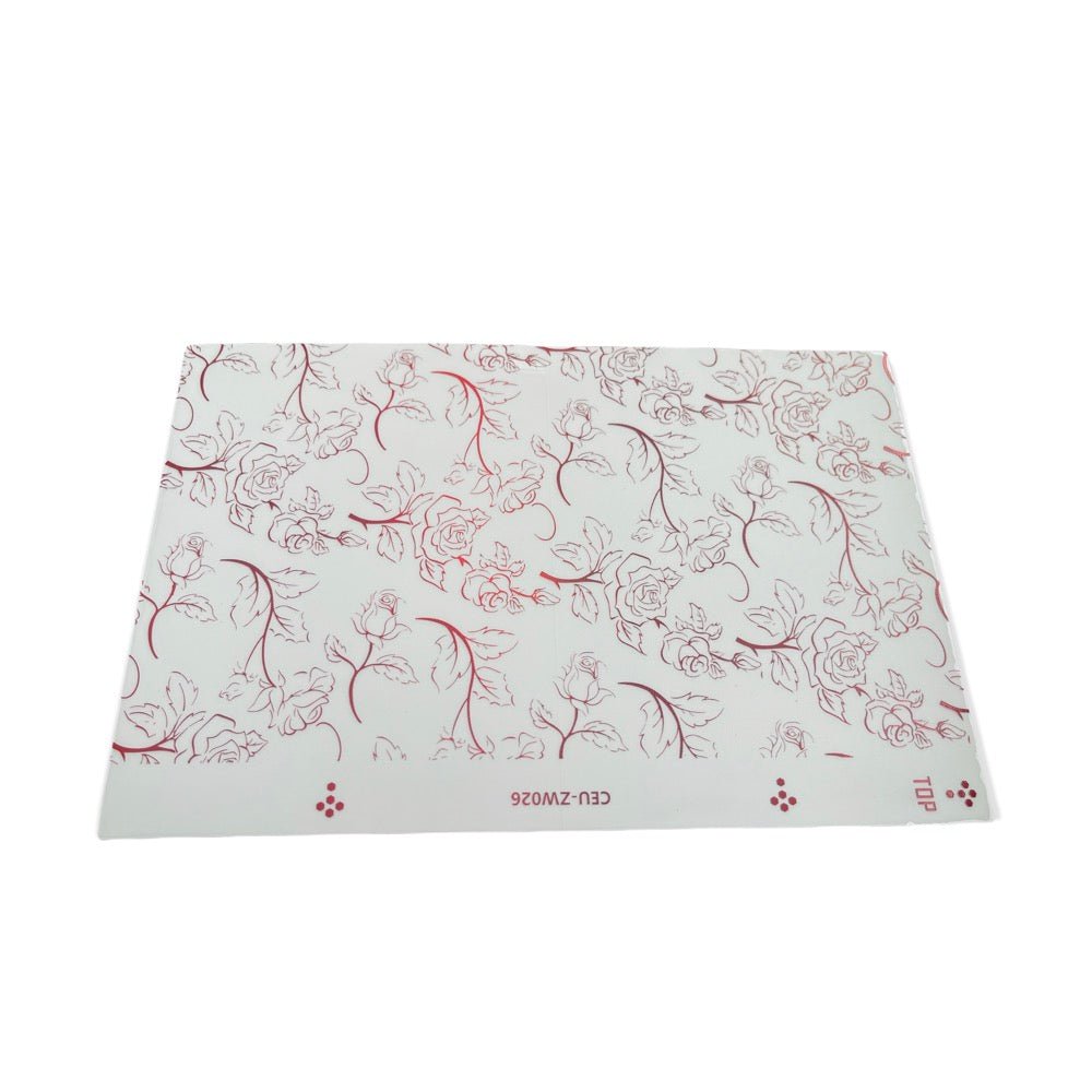 Lamina parte trasera lensun film ppda deluxe rosas color rojo - TOP MOVIL