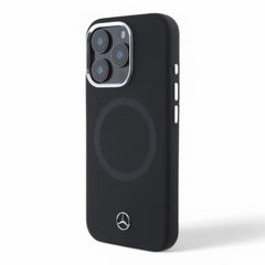 Mercedes - Benz mb hc magsafe silicone tonal logo black iphone 16 pro - TOP MOVIL