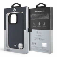 Mercedes - Benz mb hc magsafe textured and plain leather navy iphone 16 pro max - TOP MOVIL