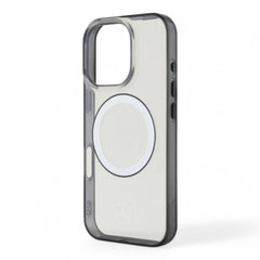 Mercedes - Benz mb hc magsafe transparent pc/tpu w/ black ring clear iphone 16 - TOP MOVIL