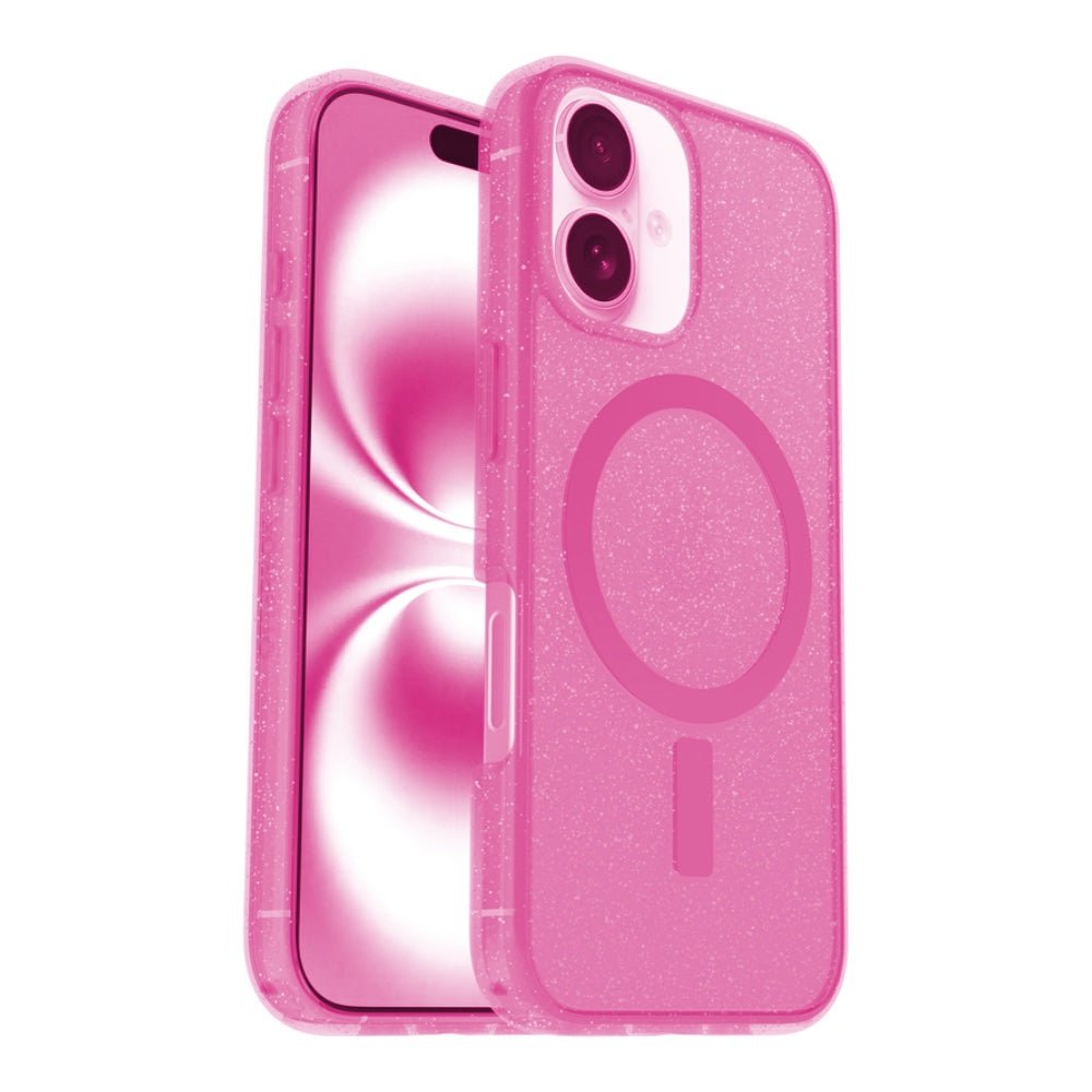 Otterbox symmetry con magsafe iphone 16 color glitter rosado - TOP MOVIL