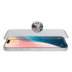 Protector pantalla devia vidrio templado iphone 16 plus van series full screen anti - static twice - tempered glass color transparente - TOP MOVIL