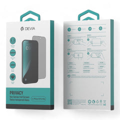 Protector pantalla devia vidrio templado iphone 16 pro max van series full screen privacy twice - tempered glass color transparente - TOP MOVIL