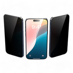 Protector pantalla devia vidrio templado iphone 16 pro van series full screen privacy twice - tempered glass color transparente - TOP MOVIL