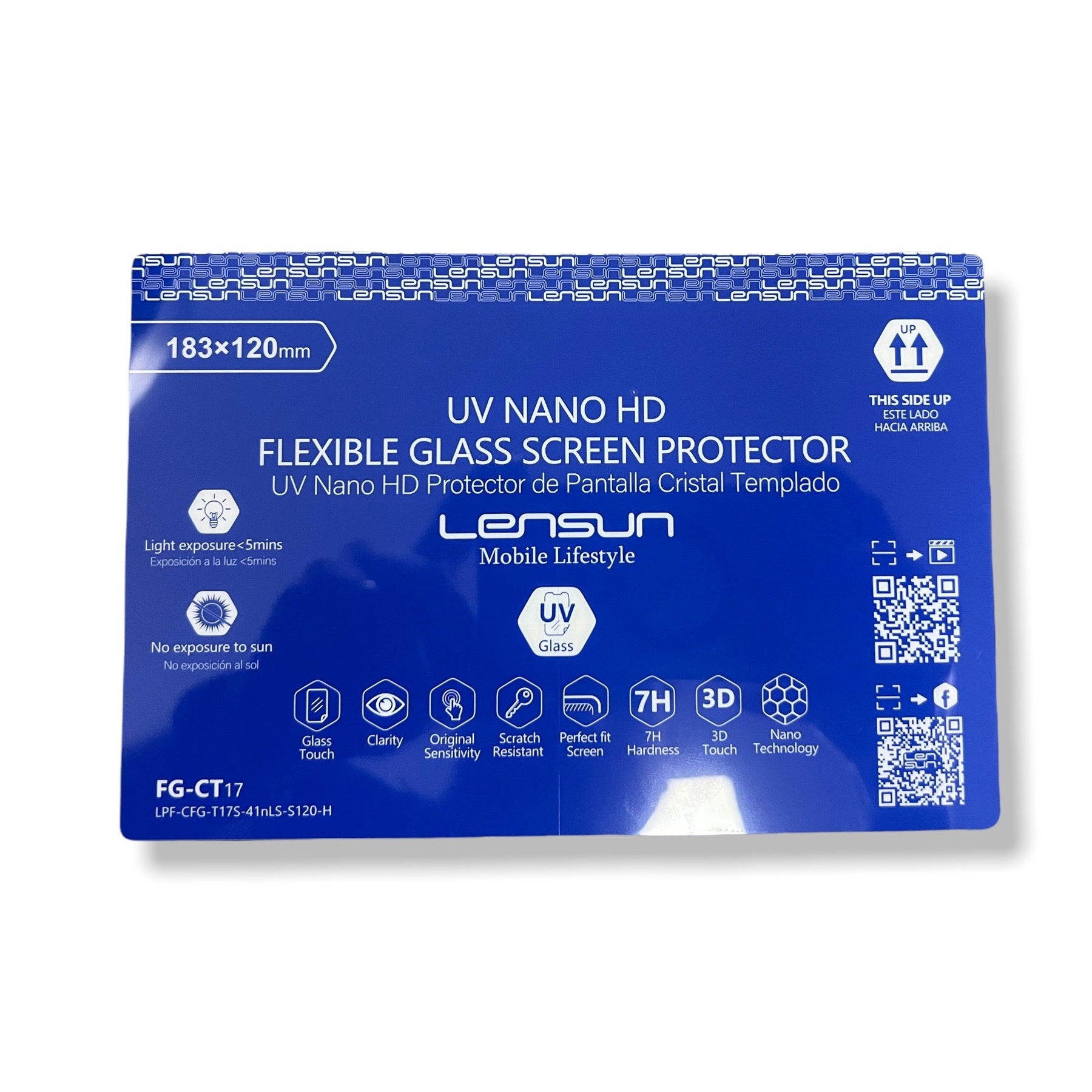 Protector Pantalla Lensun Nanotech Film Nano Flexible Self Restore Uv Healing Curve Transparente - TOP MOVIL (B2C)