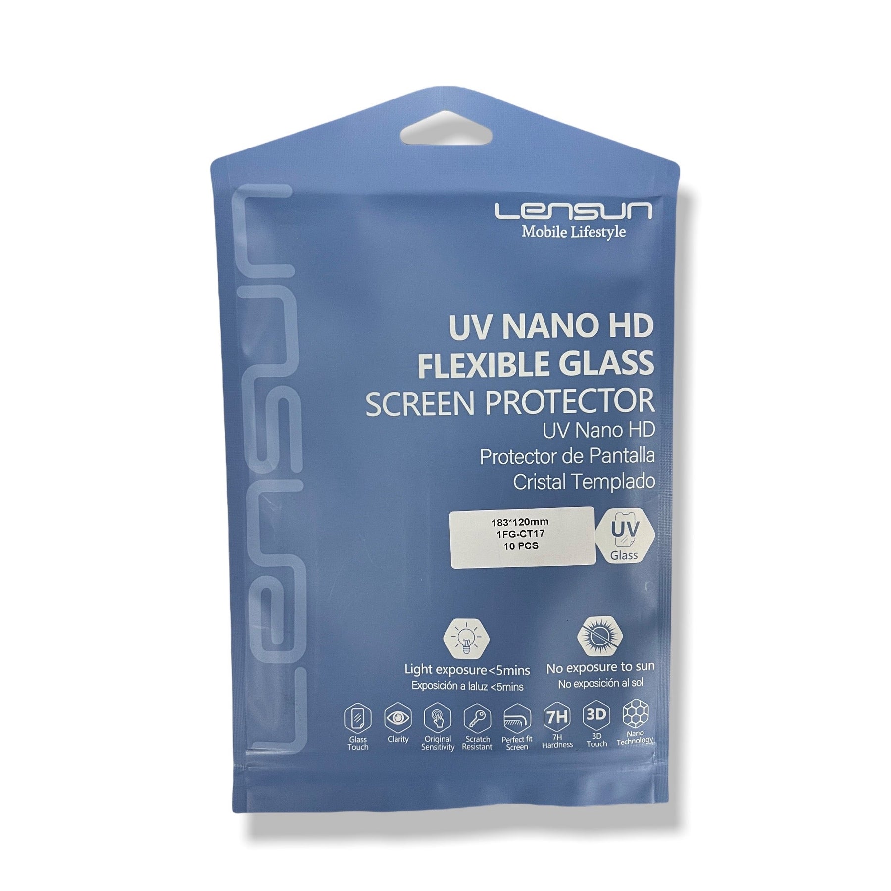 Protector Pantalla Lensun Nanotech Film Nano Flexible Self Restore Uv Healing Curve Transparente - TOP MOVIL (B2C)