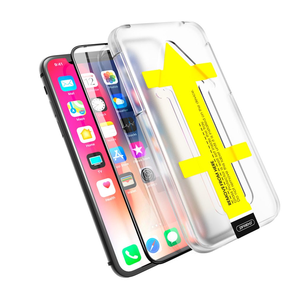 Protector pantalla zifriend vidrio templado 9h ultra con kit de intalacion iphone se 2020 - TOP MOVIL