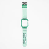 Pulseras generico + bumper rugged clear 44 mm verde - TOP MOVIL