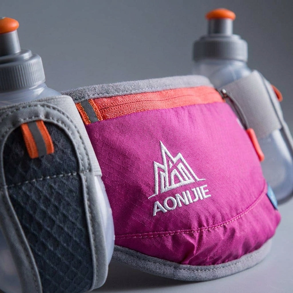 Angulo de venta - Accesorio Aonijie Cangurera Deportiva con Pachones Color Rosado