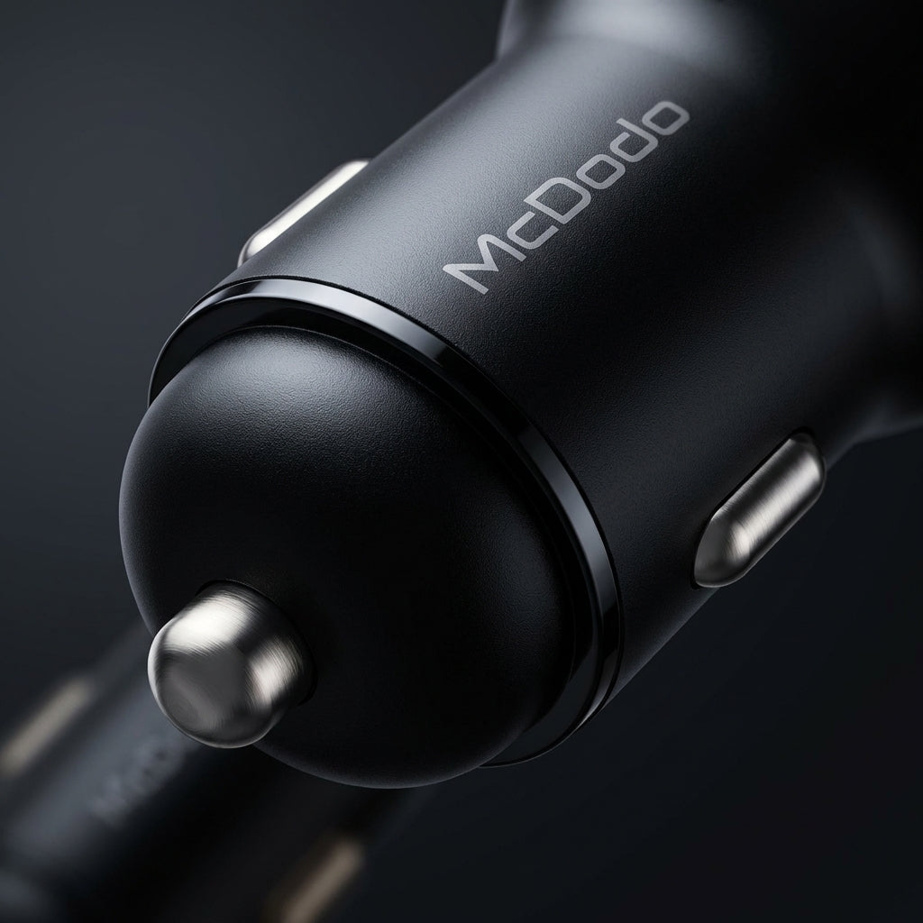 Angulo de venta - Cargador McDodo Carro CC-4450 128W Dual USB C Negro