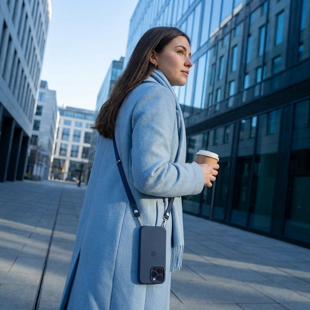 Angulo de venta - Accesorio Apple Correa Strap Crossbody Azul