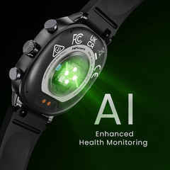 Smartwatch hifuture aix lite 1.43 inch de pantalla Amoled procesador dual core syntra AI con más de 100 modos de deportes banda de silicon - TOP MOVIL