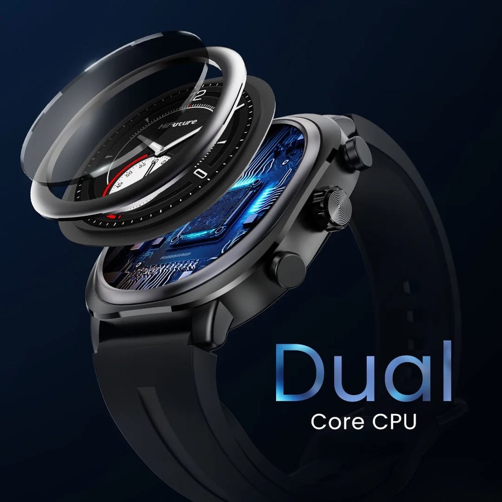 Smartwatch hifuture aix lite 1.43 inch de pantalla Amoled procesador dual core syntra AI con más de 100 modos de deportes banda de silicon - TOP MOVIL