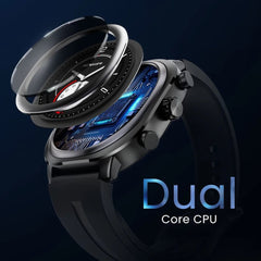 Smartwatch hifuture aix lite 1.43 inch de pantalla Amoled procesador dual core syntra AI con más de 100 modos de deportes banda de silicon - TOP MOVIL