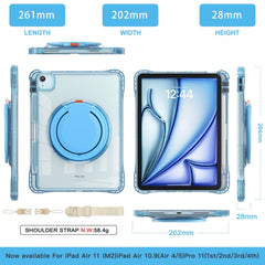 transparent b series ipad air 11 2024 color light blue - TOP MOVIL